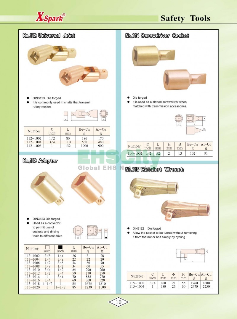 Non-Sparking, Non-Magnetic, Corrosion Resistant Tools by EHSCity EHSCity防爆、防磁、鈦合金、特種工具大全》_頁面_013