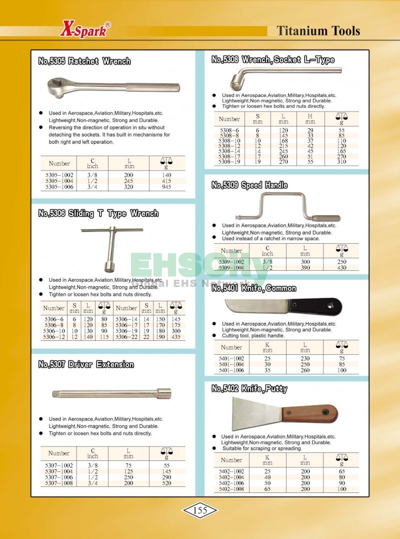 Non-Sparking, Non-Magnetic, Corrosion Resistant Tools by EHSCity EHSCity防爆、防磁、鈦合金、特種工具大全》_頁面_158
