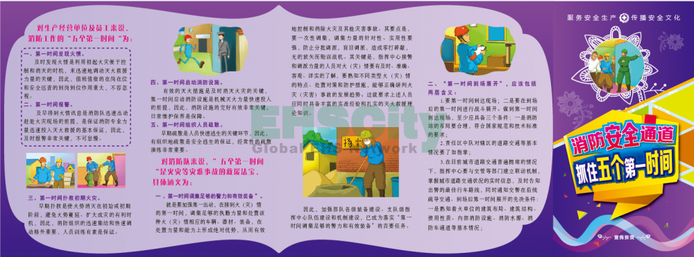 ZAZ0033消防安全通道抓住五個第一時間宣傳折頁